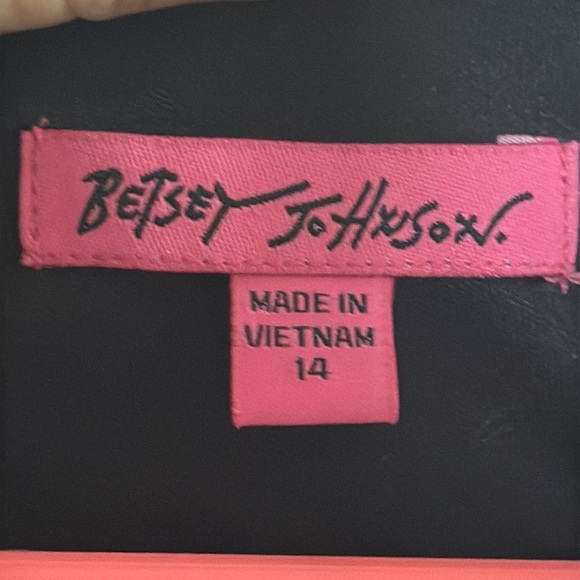 Betsey Johnson Floral Print Fit n Flare Mini Dress Dahlias Fall Flowers Size 14 - Picture 4 of 10